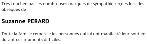 Suzanne PERARD