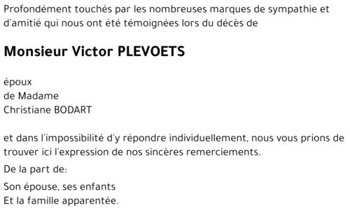 Victor PLEVOETS