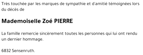 Zoé PIERRE