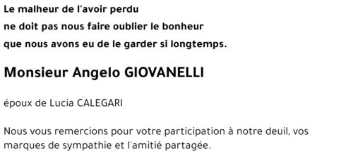 Angelo GIOVANELLI