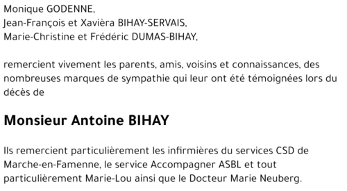 Antoine BIHAY