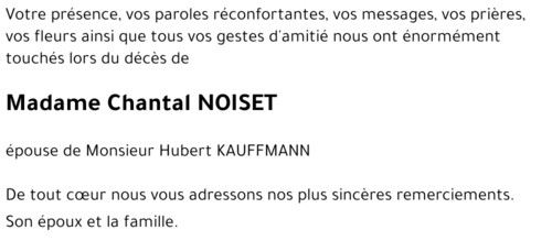 Chantal NOISET