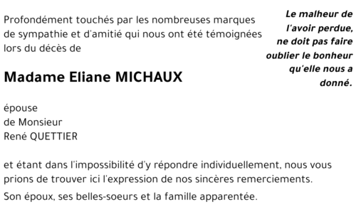 Eliane MICHAUX