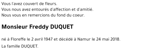 Freddy DUQUET
