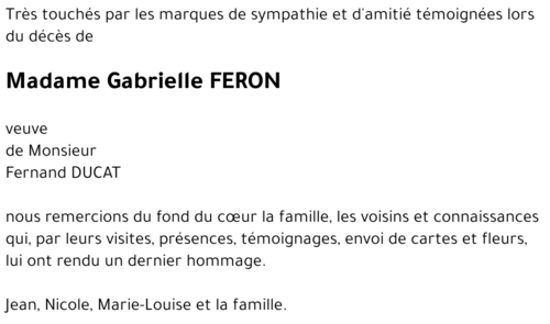 Gabrielle FERON