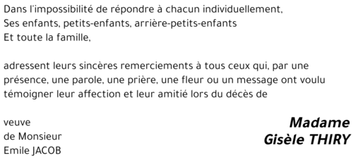 Gisèle THIRY