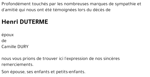 Henri DUTERME