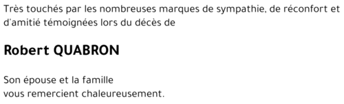 Robert QUABRON