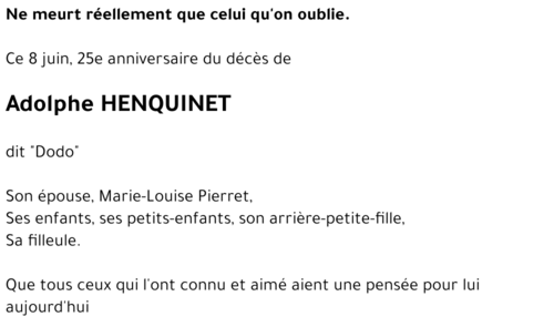 Adolphe HENQUINET