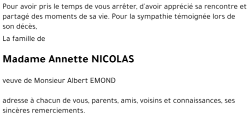 Annette NICOLAS