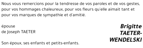 Brigitte TAETER-WENDELSKI