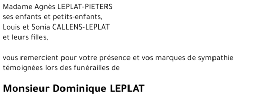 Dominique LEPLAT