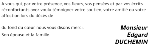 Edgard DUCHEMIN