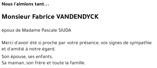 Fabrice VANDENDYCK