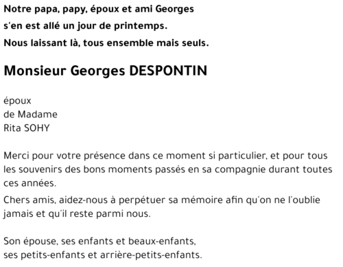 Georges DESPONTIN