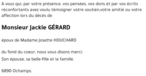Jackie GÉRARD