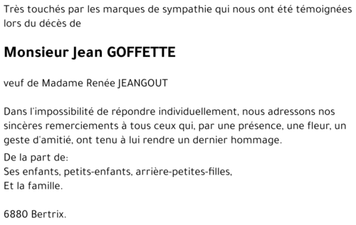 Jean GOFFETTE