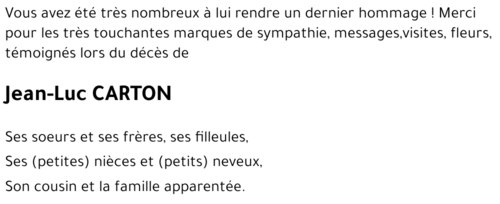 Jean-luc CARTON