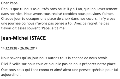 Jean-Michel ISTACE