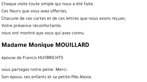 Monique MOUILLARD