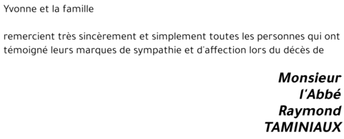 Raymond TAMINIAUX