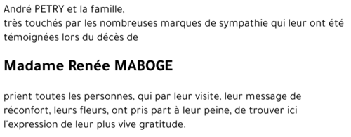 Renée MABOGE