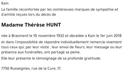 Thérèse HUNT