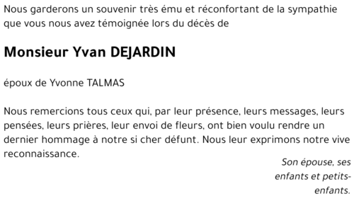 Yvan DEJARDIN