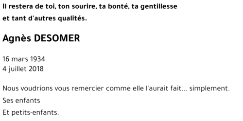 Agnès DESOMER