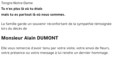 Alain DUMONT
