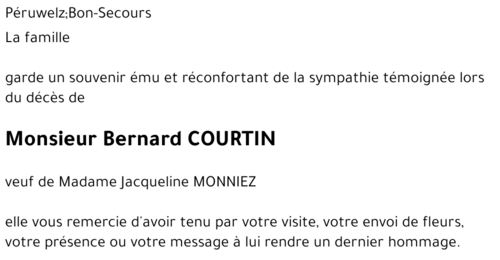 Bernard COURTIN