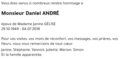 Daniel ANDRÉ 