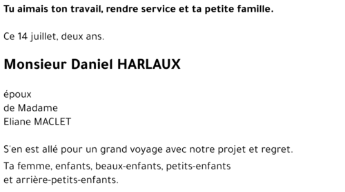 Daniel HARLAUX