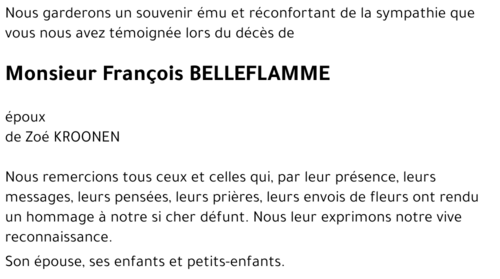 François BELLEFLAMME