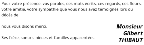 Gilbert THIBAUT
