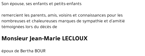 Jean-Marie LECLOUX
