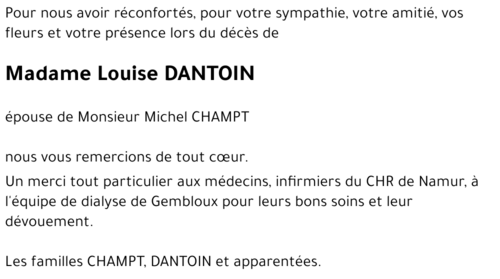 Louise DANTOIN