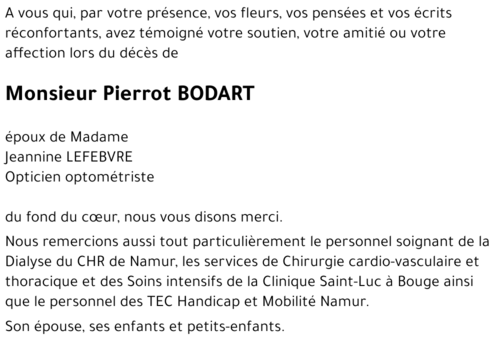 Pierrot Bodart