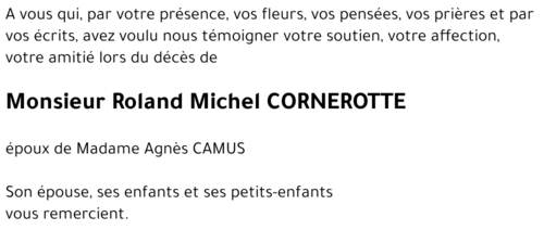 Roland Michel CORNEROTTE 