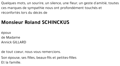 Roland SCHINCKUS