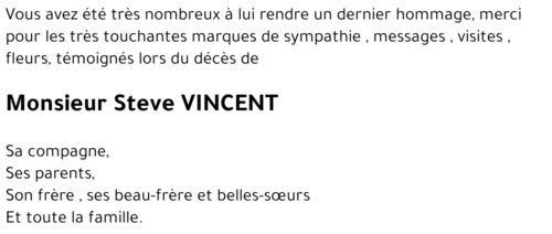 STEVE VINCENT