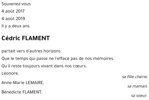 Cédric FLAMENT