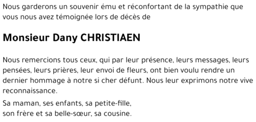 Daniel CHRISTIAEN