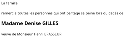 Denise GILLES