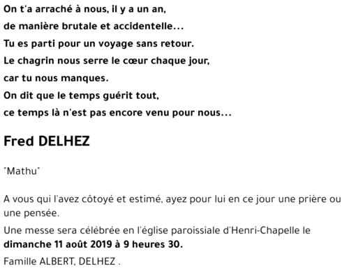 Fred DELHEZ