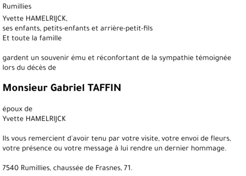 Gabriel TAFFIN