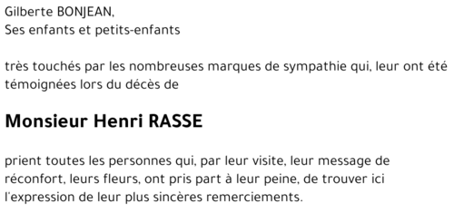 Henri RASSE