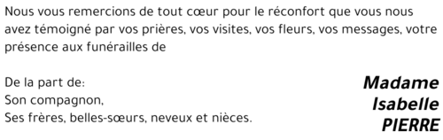 Isabelle PIERRE