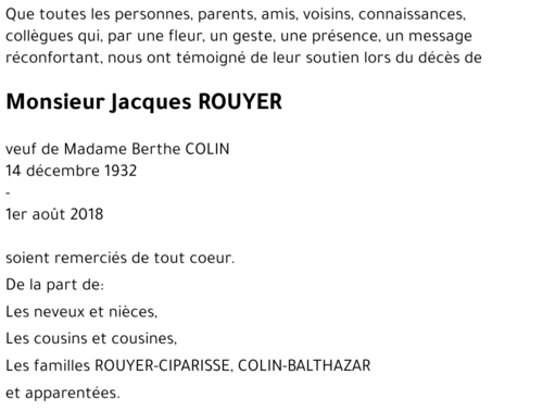 Jacques ROUYER