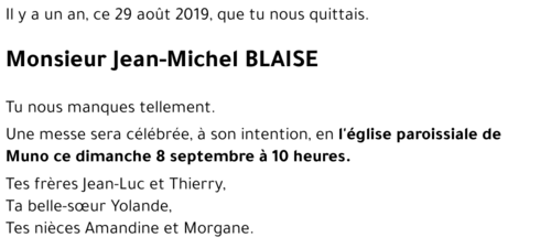 Jean-Michel BLAISE